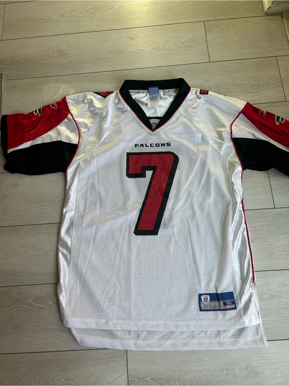 Michael Vick Atlanta Falcons White Red Black #7 Jersey